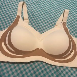 Elegant Cream and Brown Women's Bra